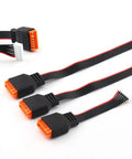 JST XH Balance Cable Kit For LiPo 2S To 6S with expansion leads, showing orange connectors and black 22 AWG silicone extension wires.