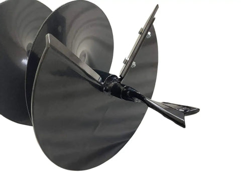 Earth Auger Spiral Drill Bit 8 Inch Diameter 36 Inch Length Post Hole Digger With Beefy Seven Eighths Inch Drive Shaft And Fishtail Point For Universal Power Augers