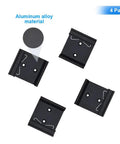 DIN Rail Mounting Clip One And Three Quarter Inch Width Universal Aluminum Alloy Bracket Snap In Fixed Clamp For 35mm Slotted DIN Rail Four Pack