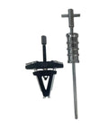 Badass Adjustable Bearing Puller For Motorcycle Steering Column Race Removal Two Jaw Puller From Carbon Steel Fits Imperial Threads For DIY Front End Maintenance Save Shop Fees By Fix It At Home Yourself Complete Your Garage Project Today, two-jaw carbon steel race puller