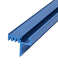 Twenty Four Inch T Track Fence Cap For Miter Saws And Router Tables with rugged aluminum build, showing profile view.
