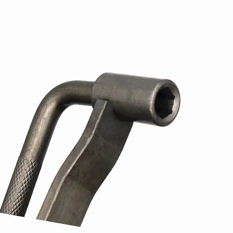 Close-up of Universal Motorcycle Engine Valve Screw Wrench 10MM Hex 3.5MM Square Drive for effective auto repairs.