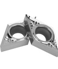10pc CNC Lathe Inserts Blade Cutter Set For Turning Tool DCGT11T304AK H01 And DCGT3251AK H01 Ultra Hard Carbide Blade Close-Up