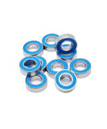 10 Pack 8x16x5 Mm 2RS Ball Bearings For RC Cars And Trucks Deep Groove Sealed Blue Bearings Ultra Durable Hybrid Material