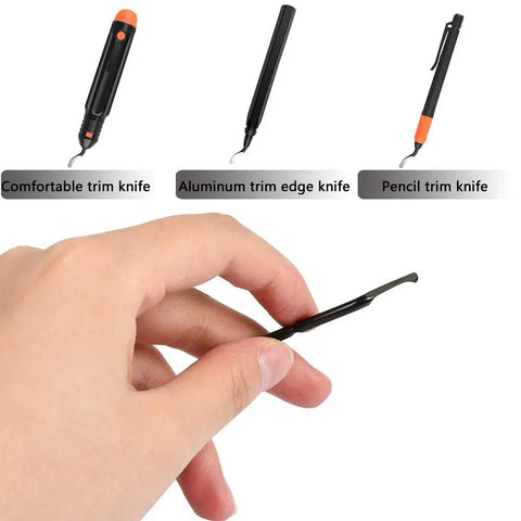BS1010 Pro Grade Deburring Blades Set, 10 Pcs Burr Trimming Scrapers For Aluminum, Copper, Plastic, PVC, M2 HSS, 40 Degree Edge, 63RC Hardness, 46mm By 3.2mm, Sharp Cut For Smoothing Machined Surfaces