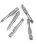 Heavy Duty 1/4 Inch Hex Shank Spanner Screwdriver Bits With Magnetic U Socket Heads U4 U5 U6 U7 U8 displayed in a group, S2 steel construction.