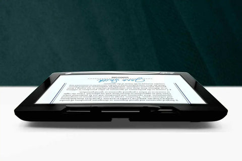 Sharp Letter Sized Digital Signature Tablet Boasting A Blazing 1080p Hd Backlit Display Mated To A Rugged Adjustable Stand.