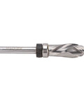 Gowenic 1 4 Inch Shank Spiral Flush Trim Router Bit With Compression Edges For Smooth CNC Woodworking and Template Trimming Jobs That Look Totally Sick and Require Zero Extra Sanding To Get That Pro Grade Finish Every Single Time side view of the tool
