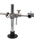Heavy Duty Mini Welding Torch Holder Stand With Adjustable Vertical Height And Horizontal Sliding V Clamp Mounts For MIG TIG Guns