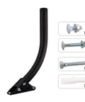 Attic Adjustable Weatherproof Outdoor TV Antenna Mounting Pole With Universal Brackets for Easy Install