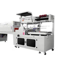 Smooth Operator Electric Heat Shrink Wrap Machine For Bottle Sleeve Sealing And Cutting Plus Reliable Packing Gear, white industrial machine.