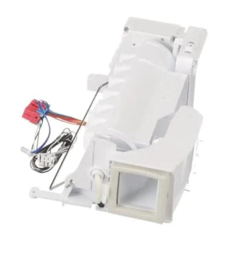 Replacement Refrigerator Ice Maker Module AEQ73110228 For LG OEM Compatible Ice Maker Kit OE Cross Reference AEQ73110219, white plastic