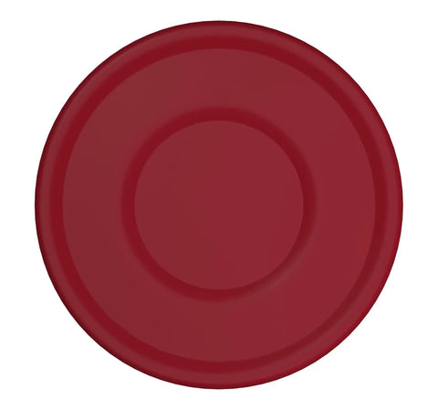 Top view of a red lid for Swim And Run Insulated Stainless Steel Water Bottle For Aquathlon Training Keeps Drinks Cold Or Hot
