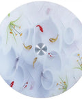Clear Glass Lazy Susan Turntable Round Tabletop Rotating Tray 360 Degree Swivel Serving Plate for Kitchen Dining Large 36 to 40 Inch