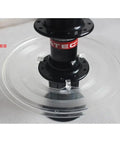 Three Pack Bike Spoke Protector Guard Set for Rear Wheel made from lightweight ABS plastic, transparent 135mm guard on bike hub