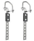 Heavy Duty Exhaust Hangers 2 Pack Flexible Swivel Muffler Tail Pipe Bracket Universal Fit For Most Cars And Trucks
