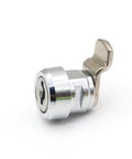 Industrial Cam Lock Kit for Cabinets and Control Panels with Key Alike MA102 H shown in silver finish