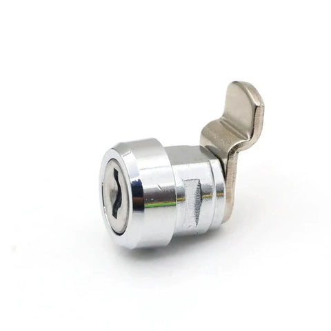 Industrial Cam Lock Kit for Cabinets and Control Panels with Key Alike MA102 H shown in silver finish