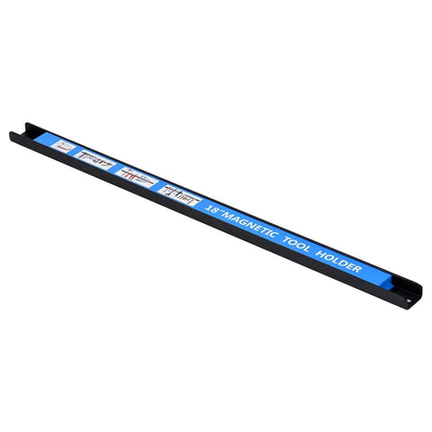 Eight Pack 18 Inch Magnetic Tool Holder Set With Wall Mount Brackets And S Hooks Heavy Duty Tool Bar Rack Blue