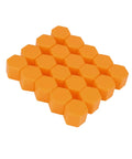 Hot Orange Silicone Wheel Nut Covers 21mm Universal Lug Bolt Caps Set Of 20 For Cars And Trucks Fits 21mm Nuts Rim Screws Tires Durable Wear