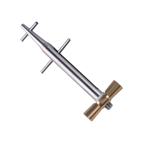 4.8 Inch Stainless Steel Tool With Aluminum Bronze T Bar Nut For Repair Hoses And Small Wire Or Cable Strips Under 0.062 Inch Diameter Beefy Pro Grade Heavy Duty Hand Tool For Home Or Shop Use, angled view