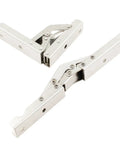 Two Pack Folding Cabinet Hinges 90 Degree For Doors Shelves Benches Tables Heavy Duty Rustproof Steel Adjustable