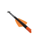 7.5 Inch Magnum Carbon Bolts For Cobra R9 And RX Crossbow, 6 Pack With Broadheads, orange vanes and inserts