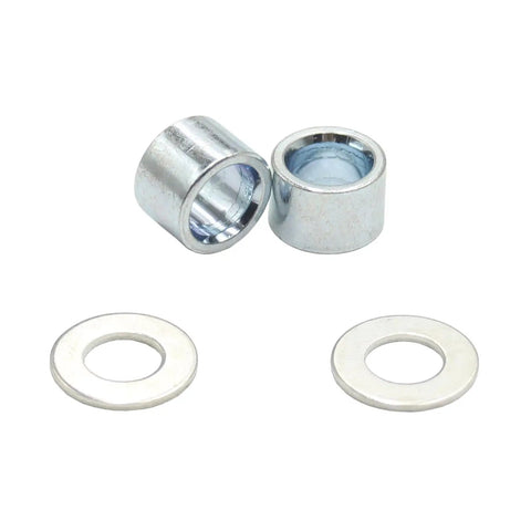 Aluminum Alloy 10Mm ID Wheel Hub Axle Spacers Set Universal For Vintage Bikes Freewheel Hubs Includes 10Mm 15Mm 20Mm 25Mm Spacers And Hardware Pair