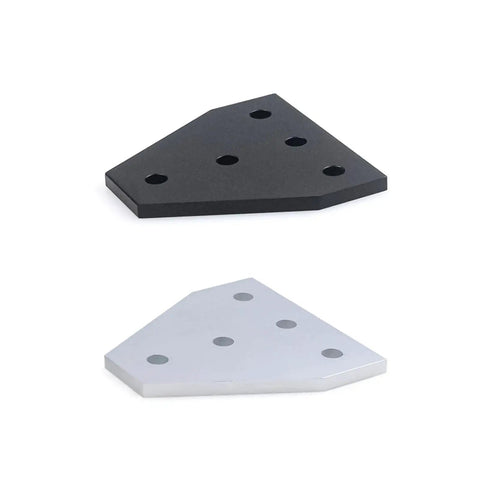 4 Piece 5 Hole T Shape Joint Board Plate Corner Angle Bracket For V Slot Aluminum Profiles 2020 3030 Strong External Connector