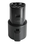 Premium SAE J1772 Type One To Tesla EVSE Charger Adapter For Model Three Y X S, black heavy-duty charging connector.