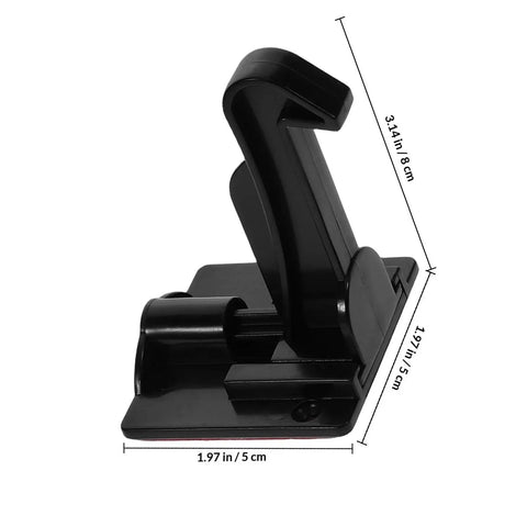 Invisible Safety Locks For Cabinets And Drawers With Easy Installation Kidproof Latches For Doors And Furniture 12 Pack Keeps Kids Out Of Hazardous Areas showing black latch with dimensions