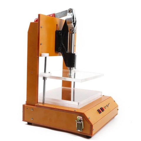 Side view of Pro Grade PCBA Testing Jig For PCB Test Stand With Open Lid For Easy Wire Welding, Replaceable A, B And C Boards