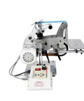 Heavy Duty 915X50Mm Belt Grinder Machine Boasting A Beefy 750W Brushless Motor With Solid Stainless Steel Construction Switching Effortlessly Between Vertical And Horizontal Sanding, showcasing the machine's controls.
