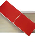 Essential 4X6 Red Fanfold Direct Thermal Shipping Labels With Heavy Duty Permanent Adhesive For Warehouse Barcodes And Package Logistics Packs Four Thousand Crisp Sheets stacked showing vibrant red label sheets.