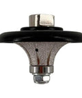 1 Inch Demi Bullnose Diamond Hand Profile Wheel For Granite Marble And Stone Edge Profiling, Vacuum Brazed Diamond Bond, 40/50 Grit