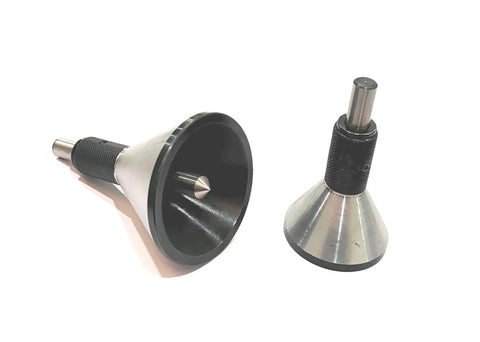 Garage Built Bell Punch Center Locator For Dead Center Drill Positioning and Lock Tight Hole Marking On Steel Round Bars, metal, heavy duty tool.