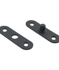 Heavy Duty Rock Solid Black Stainless Steel Pivot Hinges With Screws And Metal Brackets For Doors Windows And Cabinets Provides Smooth 360 Degree Swivel Motion, showing black stainless steel plates.