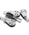 Stainless Steel Pulley Block Set With Marine Bearings And Roller Wheel Swivel Hardware For Kayak And Sailboat Heavy Duty Rope Sailing Accessories