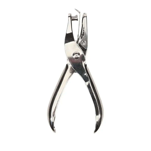 Metal Handheld Hole Puncher With 3Mm And 6Mm Circular Holes, Punches Up To 8 Sheets Of A4 Paper, Durable Steel Build, Portable