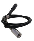 Flexible Shaft Attachment For Rotary Tools 39 Inch Long, 4mm Tube, 18mm Connector, 2mm Pitch, Keyless Chuck Compatible coiled view