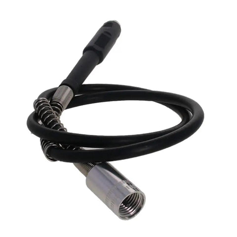 Flexible Shaft Attachment For Rotary Tools 39 Inch Long, 4mm Tube, 18mm Connector, 2mm Pitch, Keyless Chuck Compatible coiled view