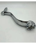 Heavy Duty 7 Tooth 16mm Elevating Crank Handle For Vertical Milling Machine, chrome finish, ergonomic design for manual adjustments.
