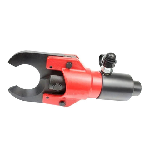 Close-up of 12T Hydraulic Cable Cutter Beefy Split Tool For Copper Wires And Bolts Cuts Up To 50Mm Wire And 38Mm Telephone Cable