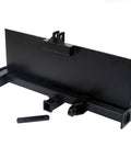 Heavy Duty 3 Point Hitch Adapter For Skid Steer Mount Plate Quick Tach Universal Fit, shown from side in Grade 50 Steel