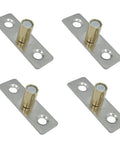 4 Piece Roller Guide Set For Sliding Barn Doors In Stainless Steel Floor Guides For Track Hardware Durable Barn Door Accessories