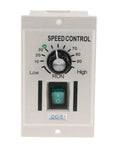 DC Motor Speed Controller Knob For 24V 36V And 90V Single Phase DC Motors, 110V AC 400W Input, Variable 0 To 90V Output, front view with dial