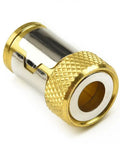 Magnetic Ring Screwdriver Bit Holder For 1/4 Inch Hex Driver Bits, Alloy Steel Magnetizer For Screw Retention, Heavy Duty Bit Accessory For Hand Tools, Keeps Screws In Place And Easy To Retrieve. gold 25x15mm ring bit holder for 1/4 inch hex driver