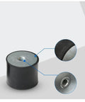 Heavy Duty Rubber Bobbin Mount Shock Absorber tames road shakes, M16 female to female, 100X50mm rubber bushing for vehicles.