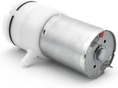 Heavy Duty DC 12V Miniature Vacuum Air Pump With Corrosion Resistant Aluminum Build, Massive Airflow For Aquariums And Medical Gear, No Sweat Setup With Serious Muscle Power, 2 Pack, showing motor details.