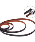 GT2 Closed Loop Timing Belt 2GT 6mm Wide Synchronous Drive Belt for 3D Printers and CNC Machines, shown coiled with gear detail
